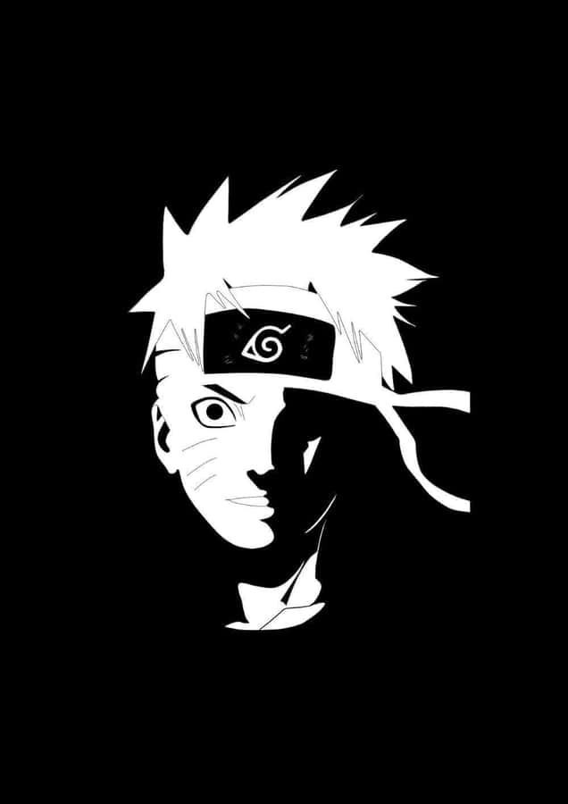 Naruto Blackand White Contrast Wallpaper