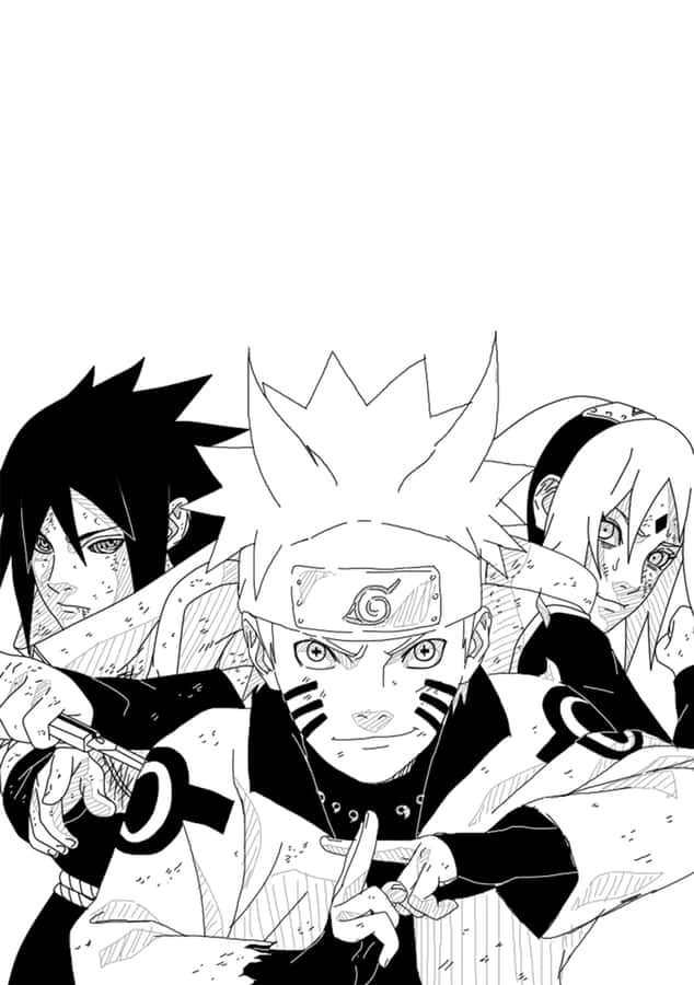 Naruto Unleashes His Powerful Chakra In White Lightning Wallpaper