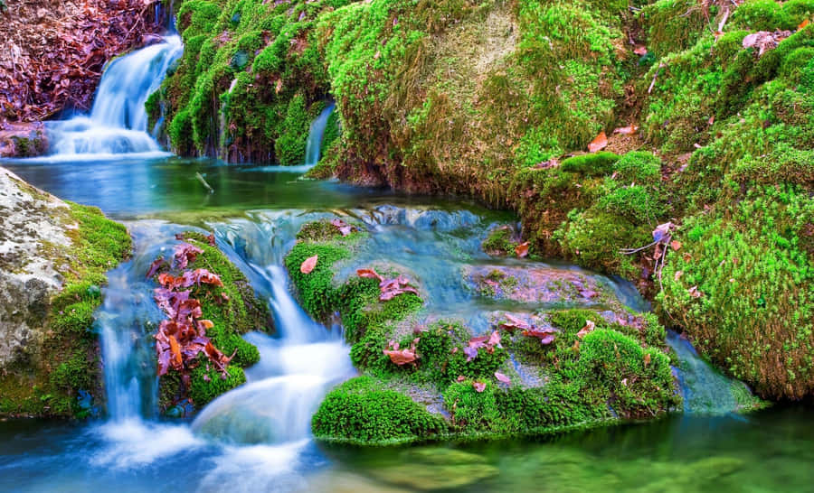 Natural Falls State Park Waterfall Desktop Wallpaper