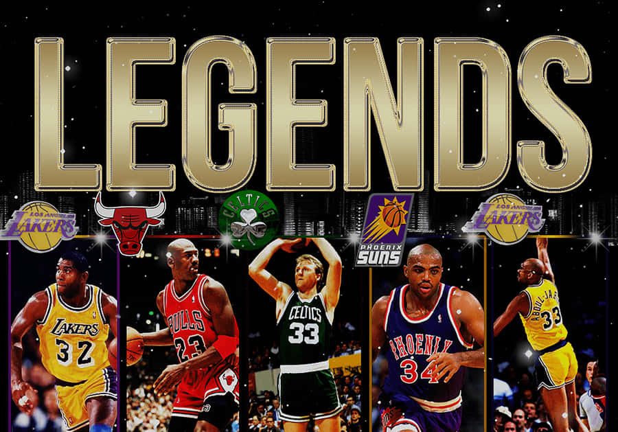Nba Players Legends Lakers Celtics Wallpaper