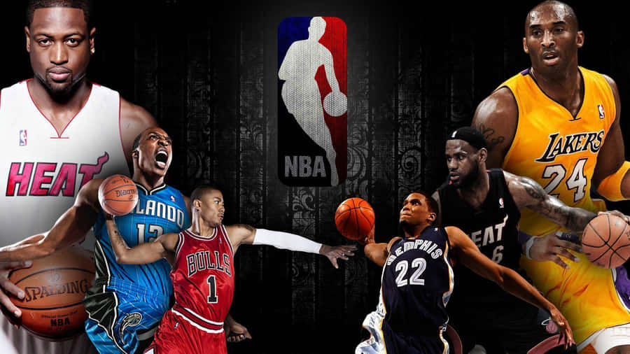 Nba Players Reaching New Heights Wallpaper