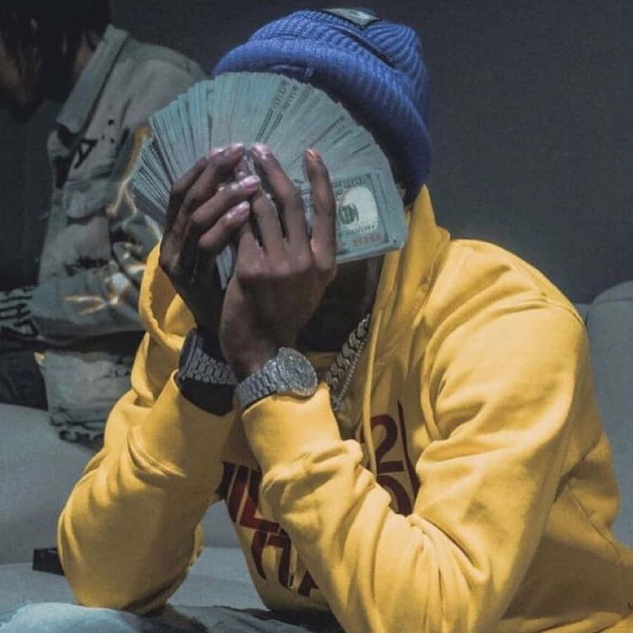 Nba Youngboy Pfp Money-flexing Wallpaper