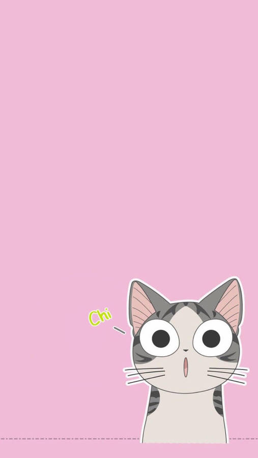 Neko Kawaii Iphone Art Wallpaper