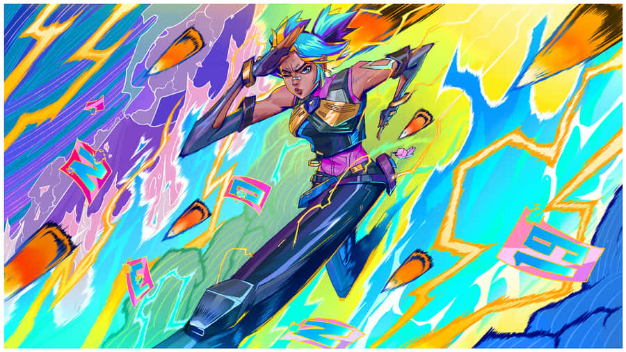 Neon Lights Up The Valorant Competition Wallpaper