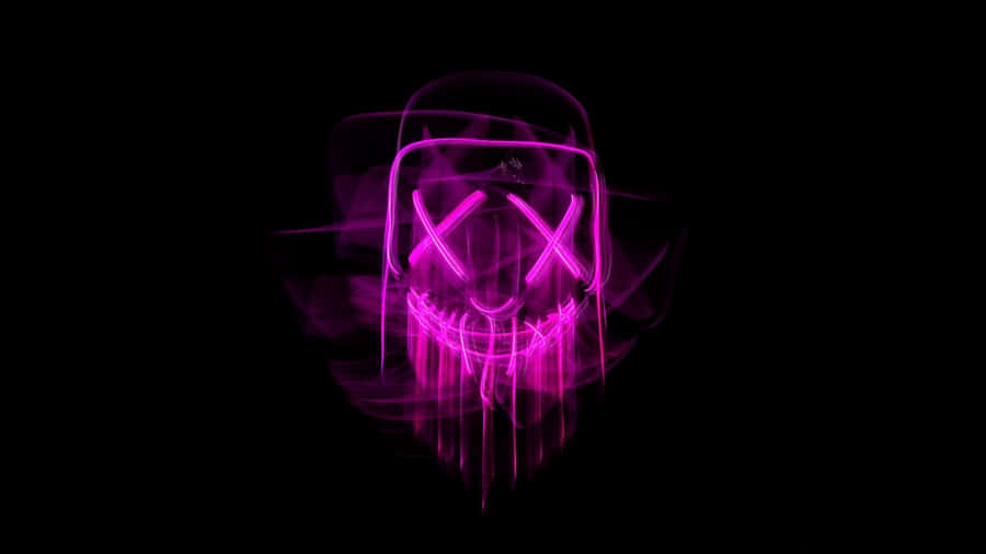 Neon Mask 1920 X 1080 Wallpaper