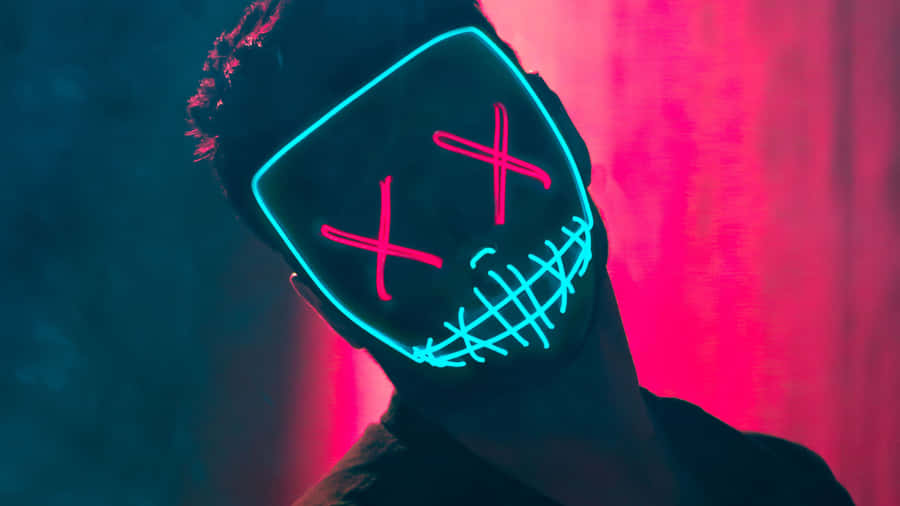 Neon Mask 3180 X 1789 Wallpaper