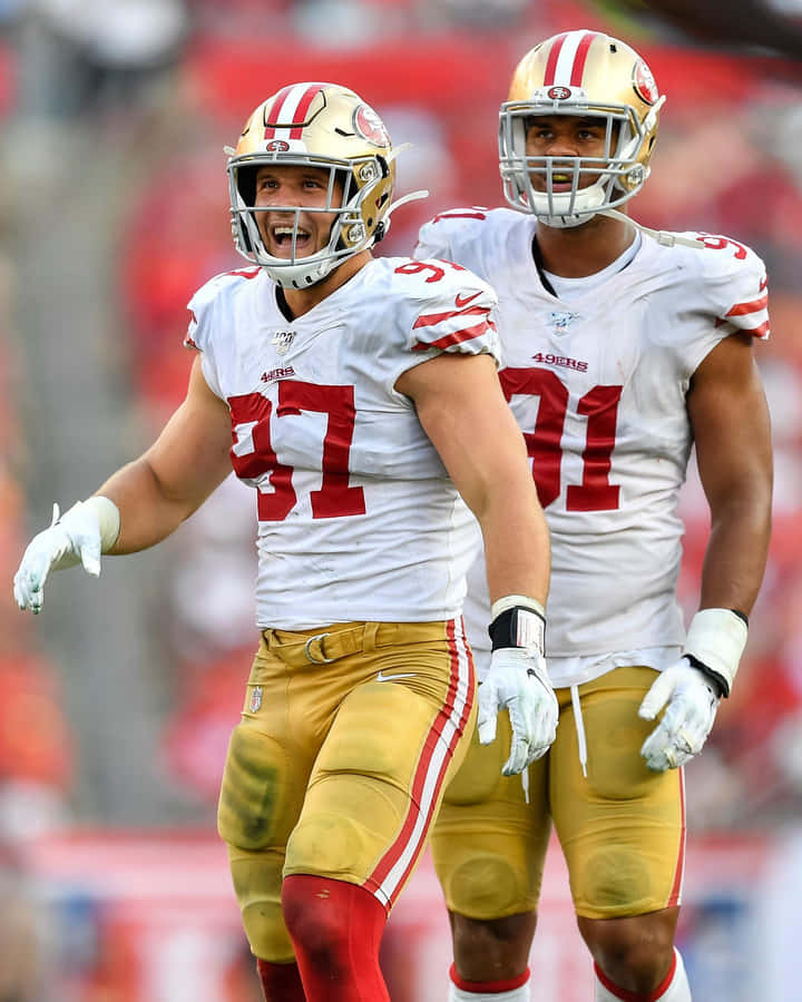 Nfl Defensive Rookie Of The Year: Nick Bosa Wallpaper