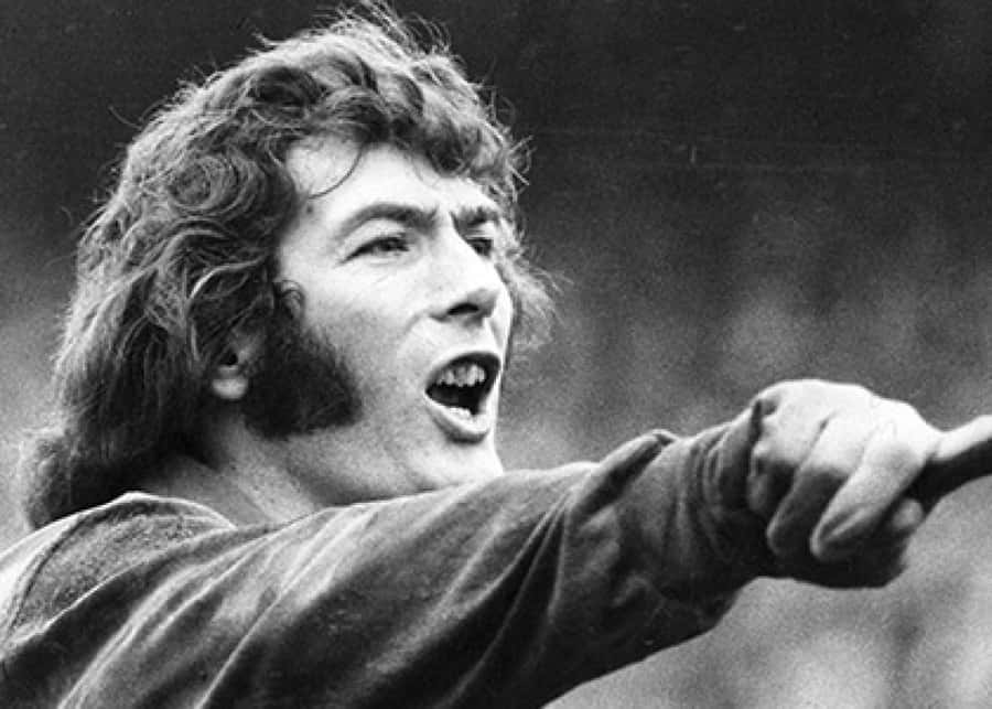 Northern Irish Footballer Pat Jennings Monochrome Portrait Wallpaper