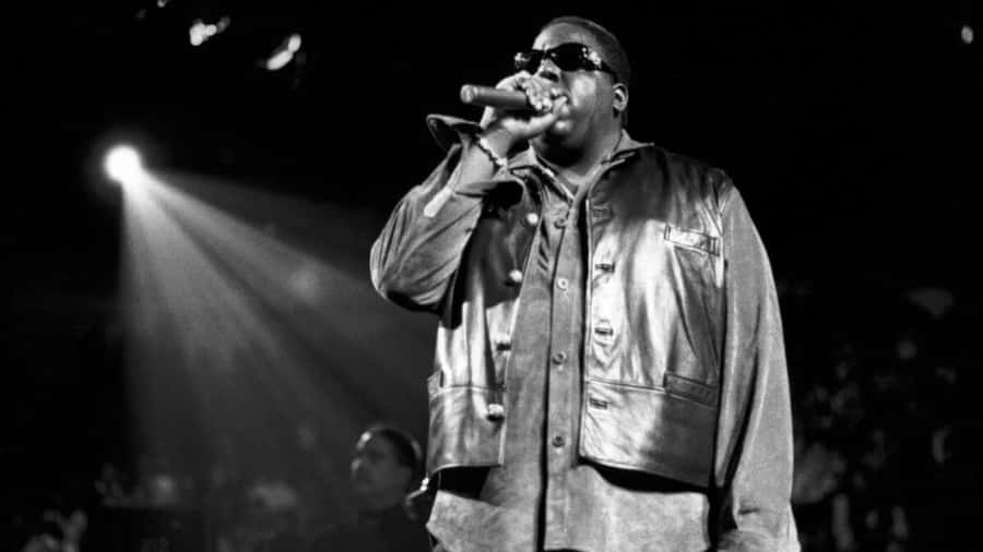 Notorious B I G Performingon Stage.jpg Wallpaper