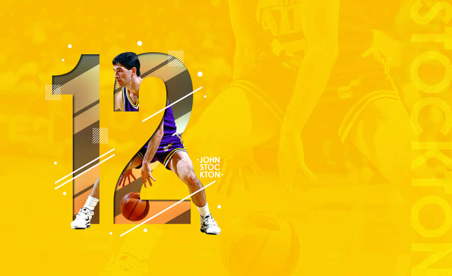 Number 12 John Stockton Wallpaper
