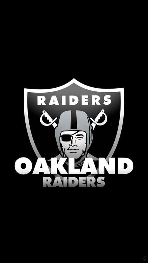 Oakland Raiders Logo Blackand White Wallpaper