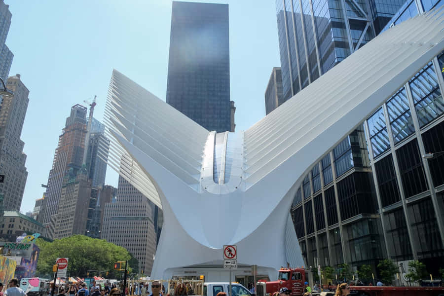 Oculus Exterior Ground Zero N Y C Wallpaper