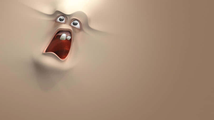 Odd Face Screaming [wallpaper] Wallpaper