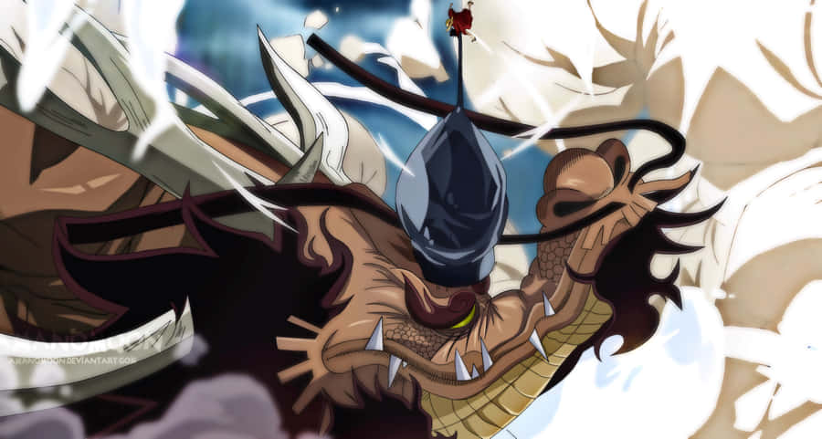 One Piece Dragon Fighting 5k Wallpaper