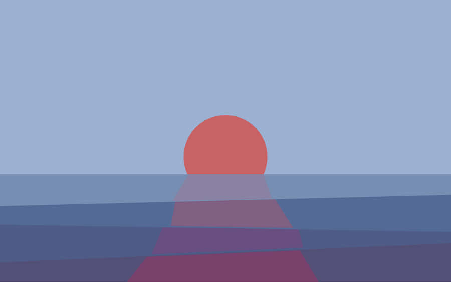 Orange And Blue Minimalist Hd Wallpaper Wallpaper