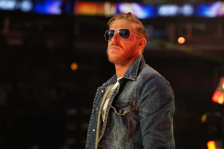 Orange Cassidy - The Nonchalant Powerhouse Of Aew Wrestling Wallpaper