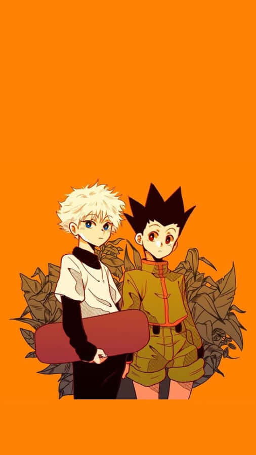 Orange Killua And Gon Hxh Pfp Wallpaper