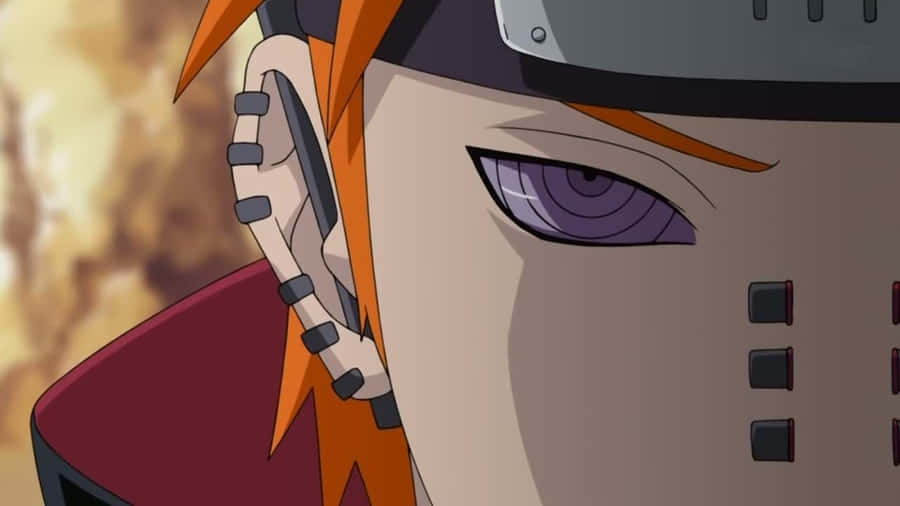Pain Akatsuki Rinnegan Eye And Piercing Wallpaper