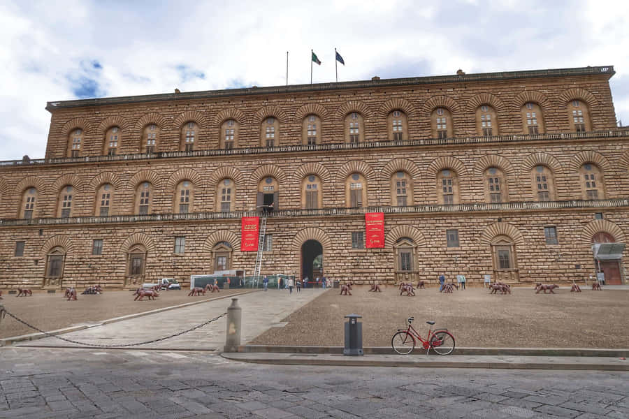 Palazzo Pitti Bicycle Wallpaper