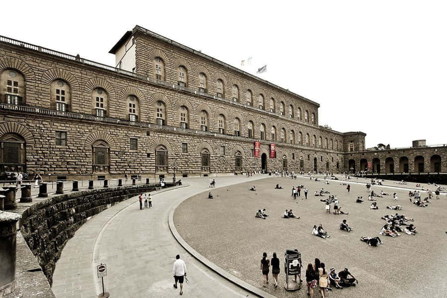 Palazzo Pitti Facade View Wallpaper