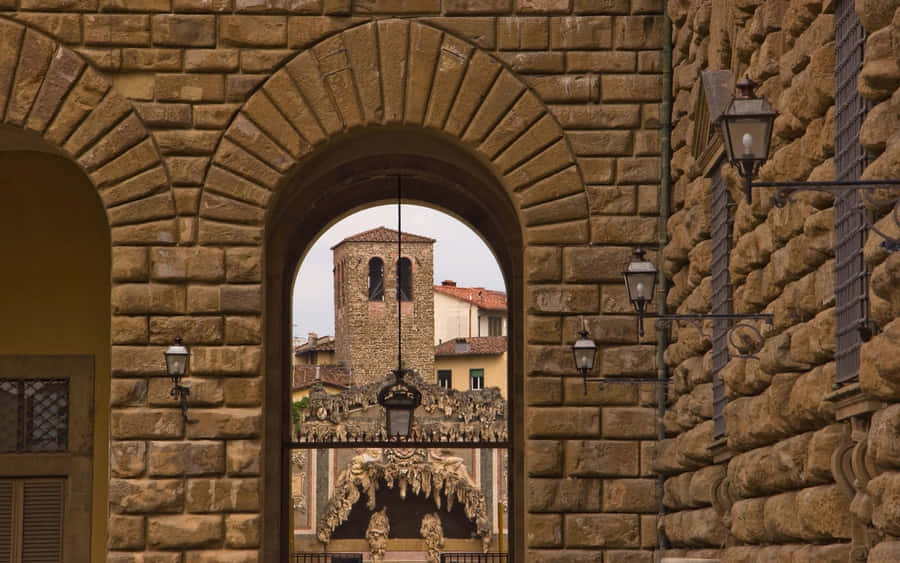Palazzo Pitti Window View Wallpaper
