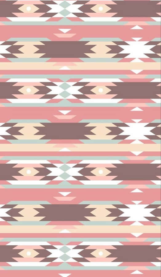 Pastel Aztec Pattern Wallpaper