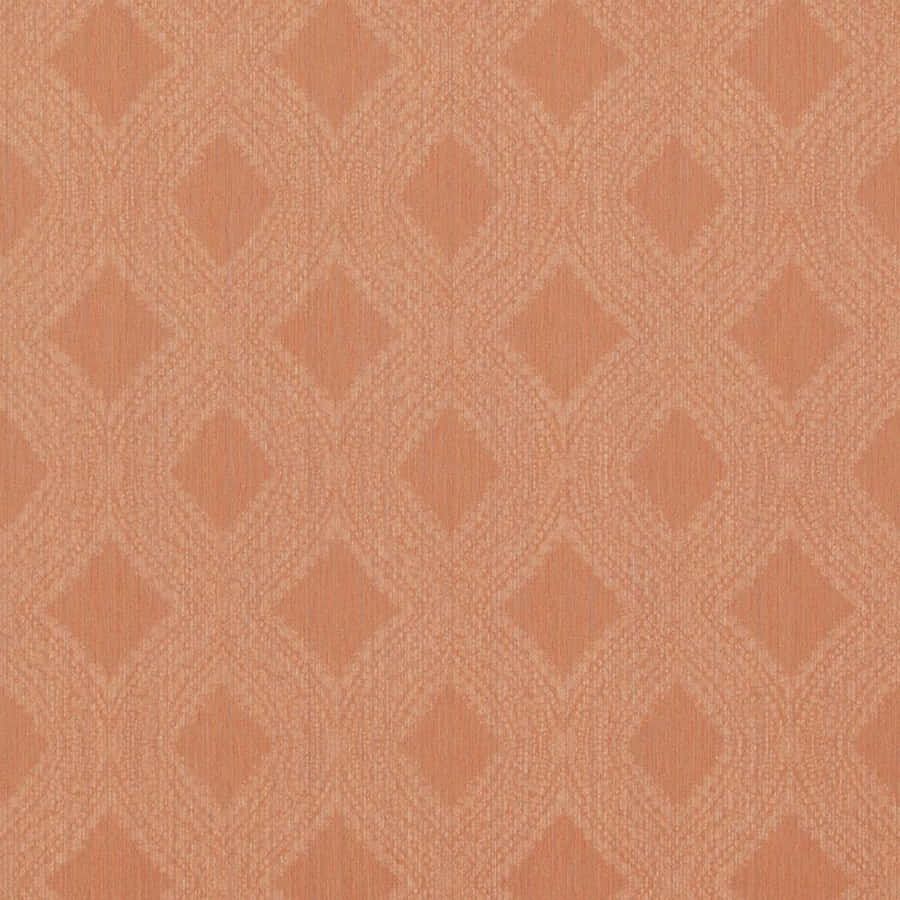 Pastel Orange Diamond Pattern Wallpaper