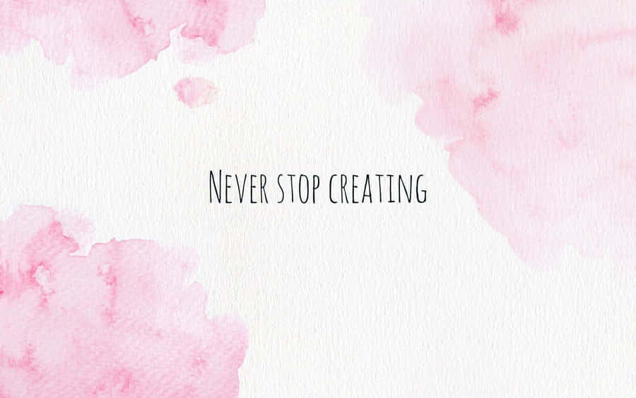 Pastel Pink Paint Blotches Aesthetic Computer Wallpaper