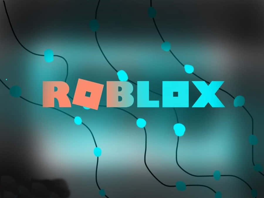 Pastel Roblox Blue And Orange Logo Wallpaper