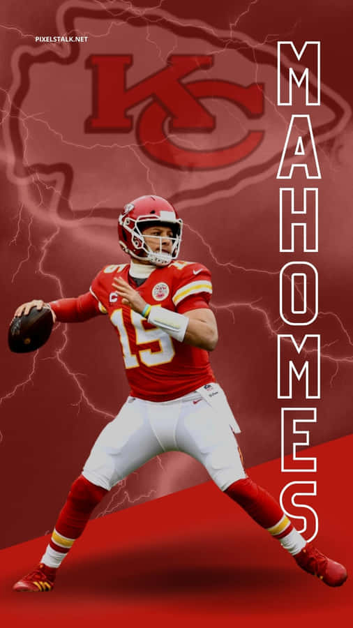 “pat Mahomes Dials Up His Phone” Wallpaper