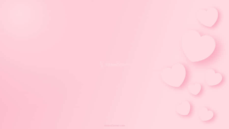 Pink Hearts Background Wallpaper