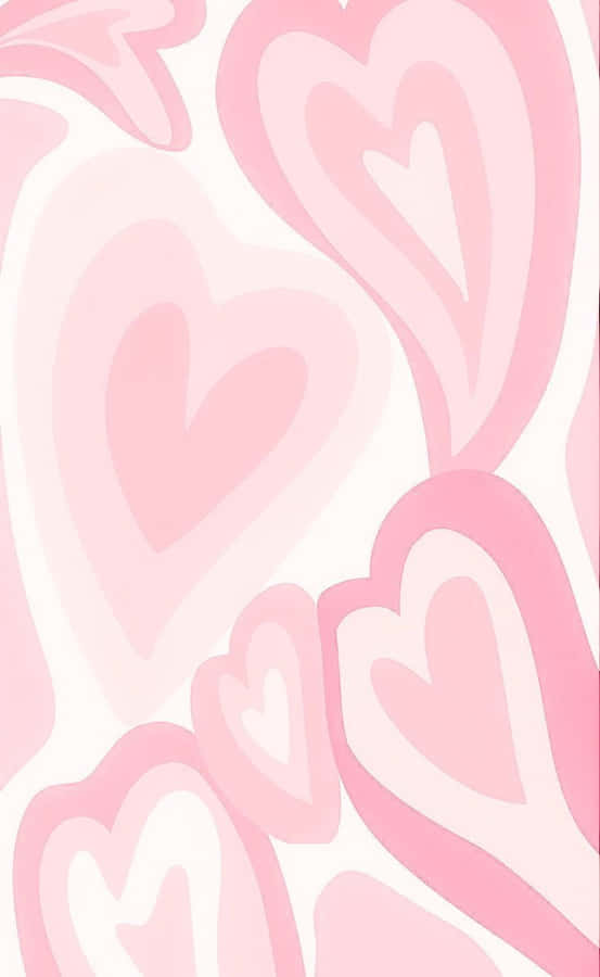 Pink Hearts Preppy Pfp For Tiktok Wallpaper