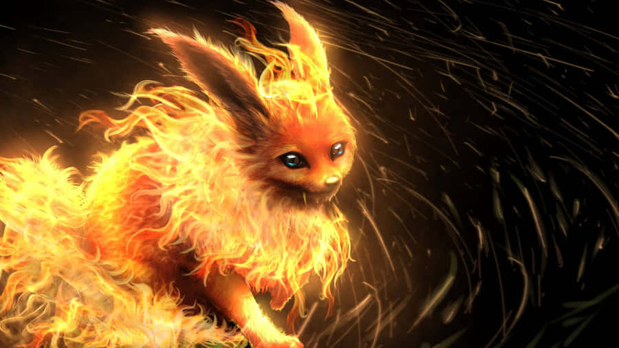 Pokemon Aesthetic Flareon Eevee Wallpaper