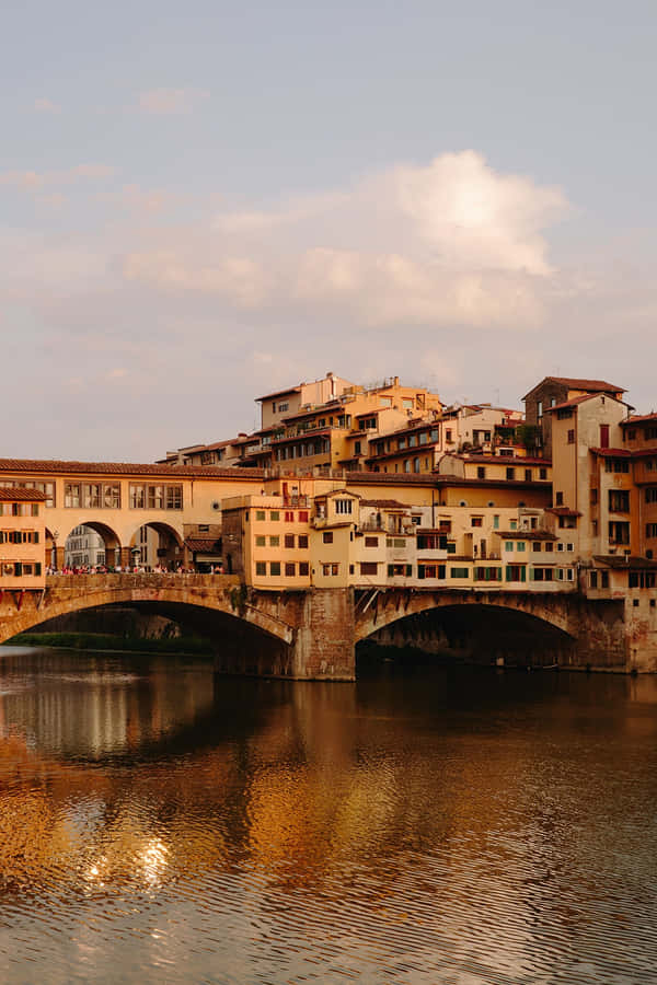 Ponte Vecchio Train Line Visiting Ponte Wallpaper
