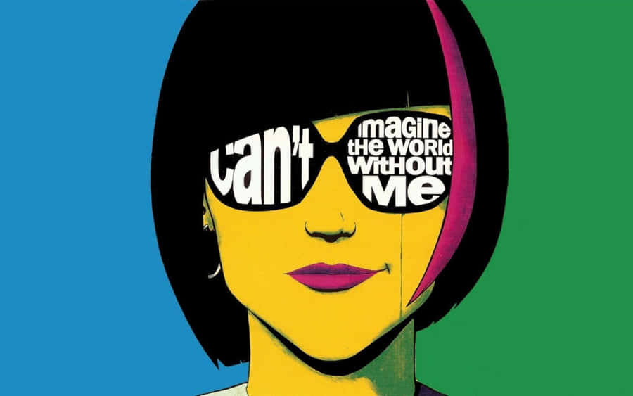 Pop Art Confidence Illustration Wallpaper