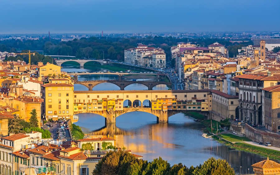 Premium Ponte Vecchio Popular Wallpaper