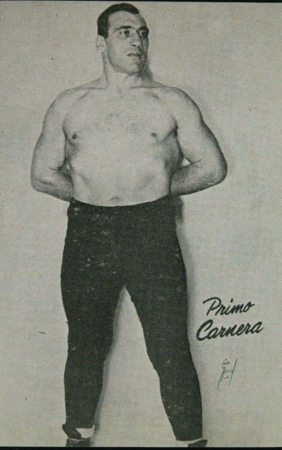 Primo Carnera Homogenized Bond Bread Vintage Card Wallpaper