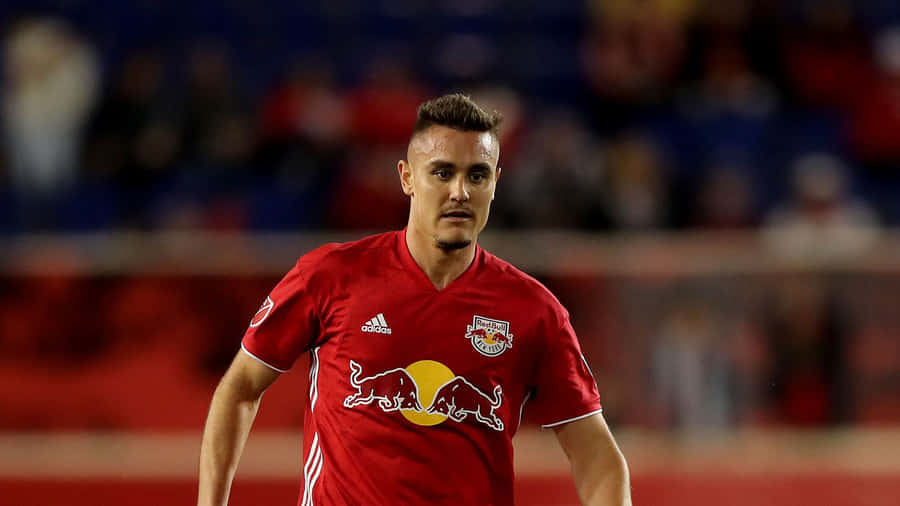 Professional Soccer Player Aaron Long Against Minnesota United Wallpaper