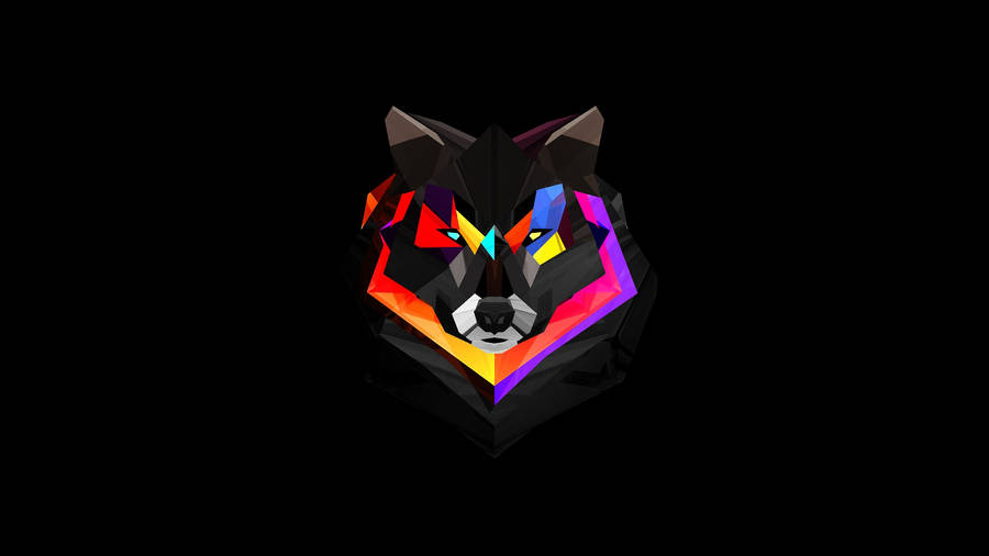 Profile Picture Geometric Wolf Art Wallpaper