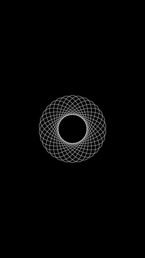 Pure Black Oled Circular Wallpaper