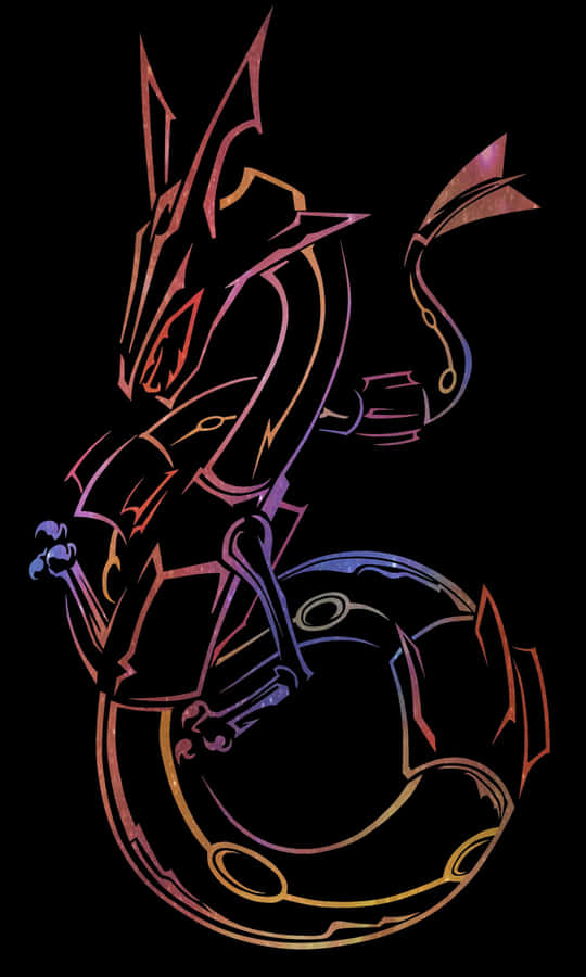 Pure Black Oled Dragon Wallpaper