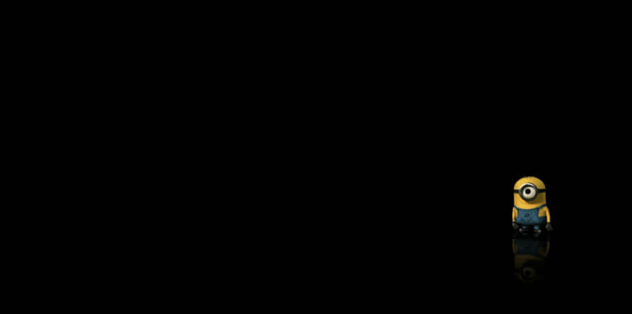 Pure Black Oled Minion Wallpaper
