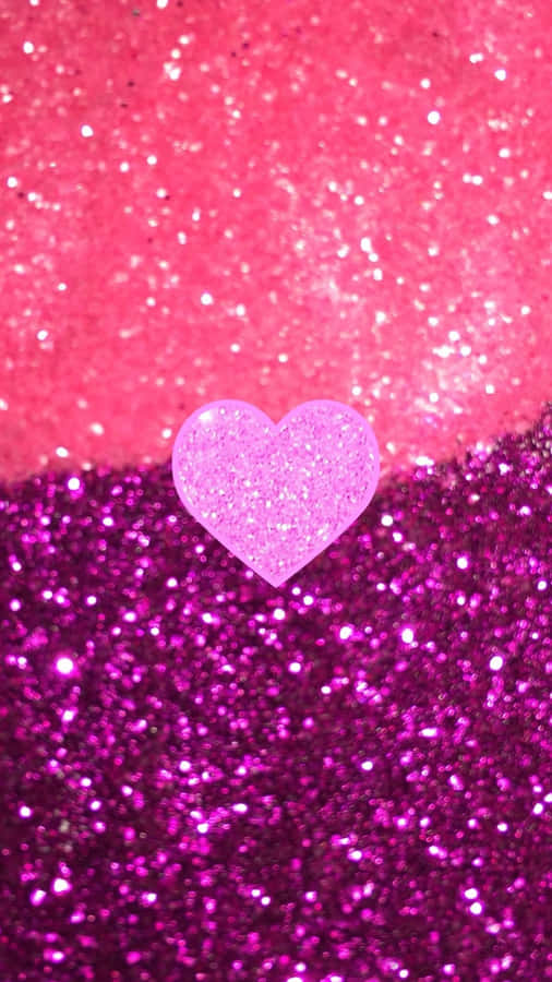 Purple And Pink Heart Iphone Wallpaper