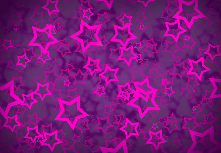 Purple Stars On A Purple Background Wallpaper