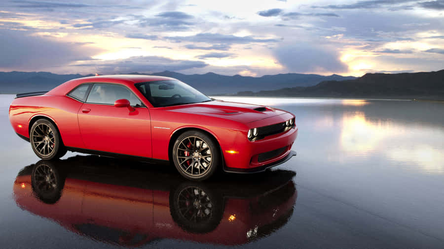 Put The Pedal To The Metal In A Dodge Hellcat Wallpaper
