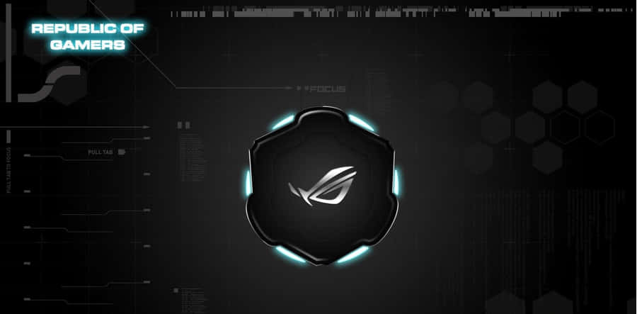 R O G Wallpaper Neon Glow Wallpaper