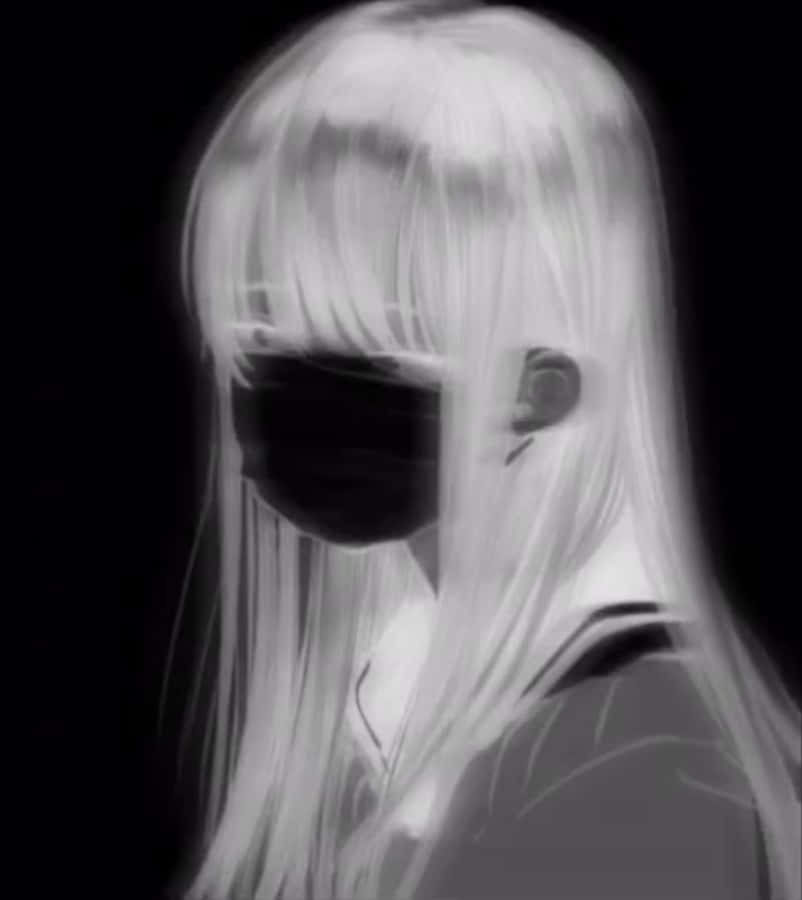 Radiating Attitude - Edgy Girl In White Wallpaper