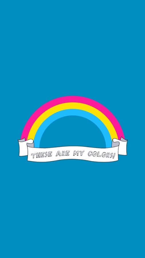 Rainbow Pan Flag Hues Digital Artwork Wallpaper