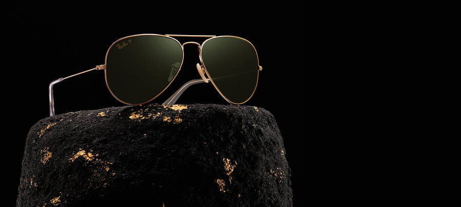 Ray-ban On A Rock Wallpaper