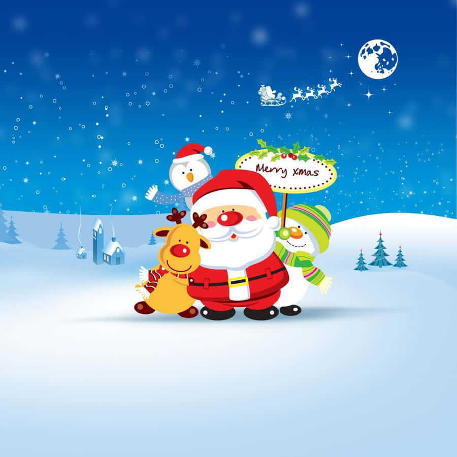Ready For A Cozy Christmas With A Simple Christmas Ipad Wallpaper
